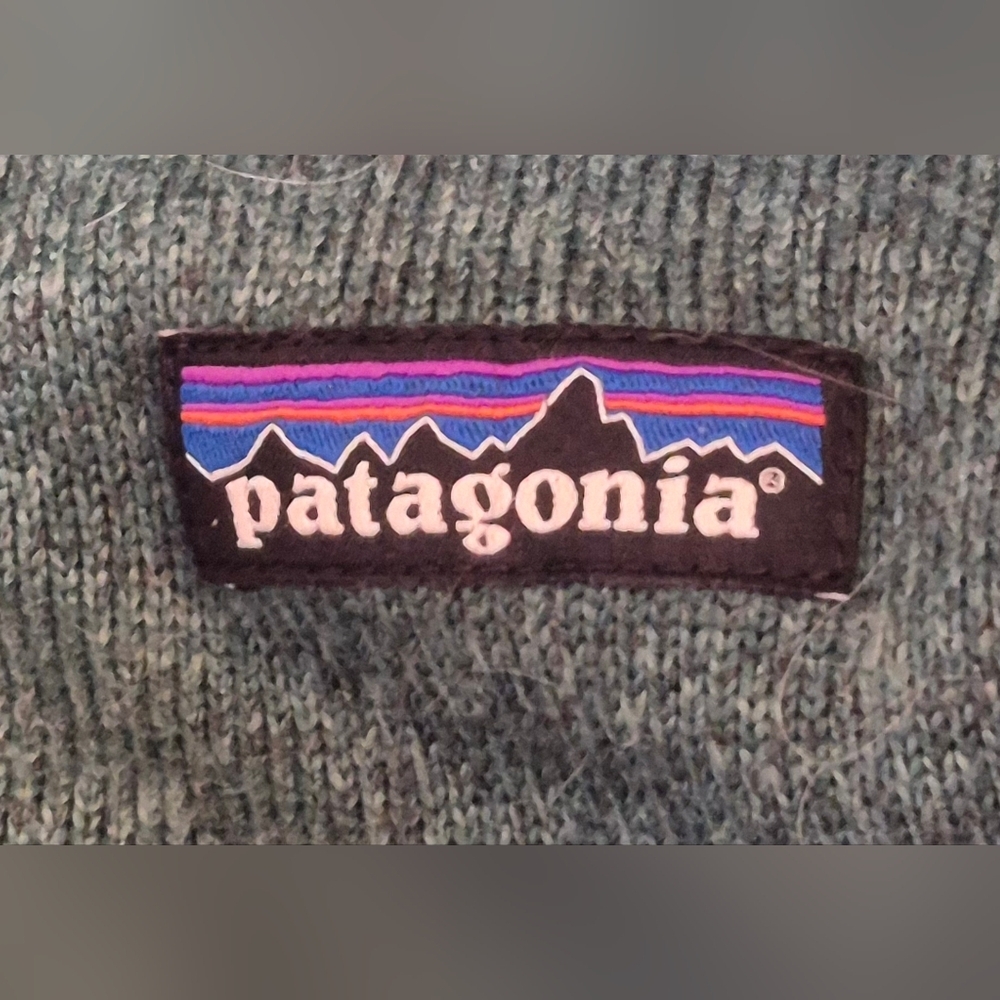 Patagonia Teal Green Half-Zip Fleece Sweatshirt - Picture 7 of 10